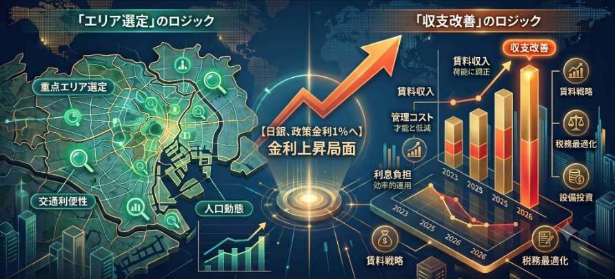 金利上昇局面におけるエリア選定と収支改善のロジック